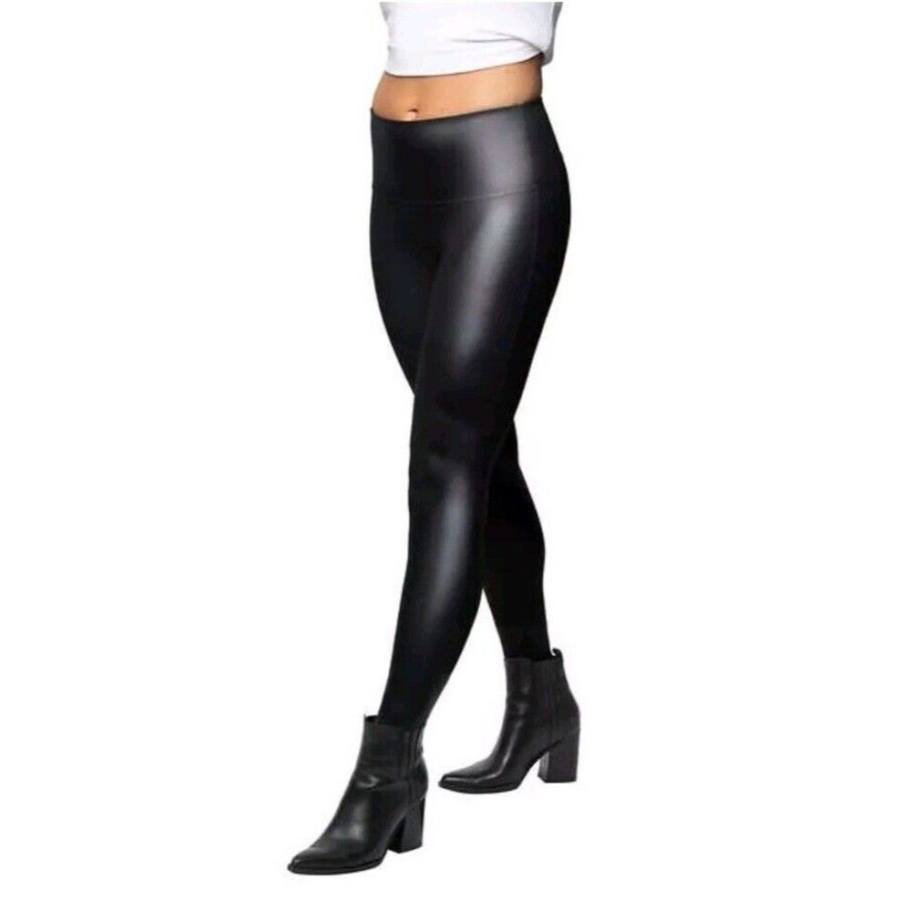 Faux Leather Stretch Leggings